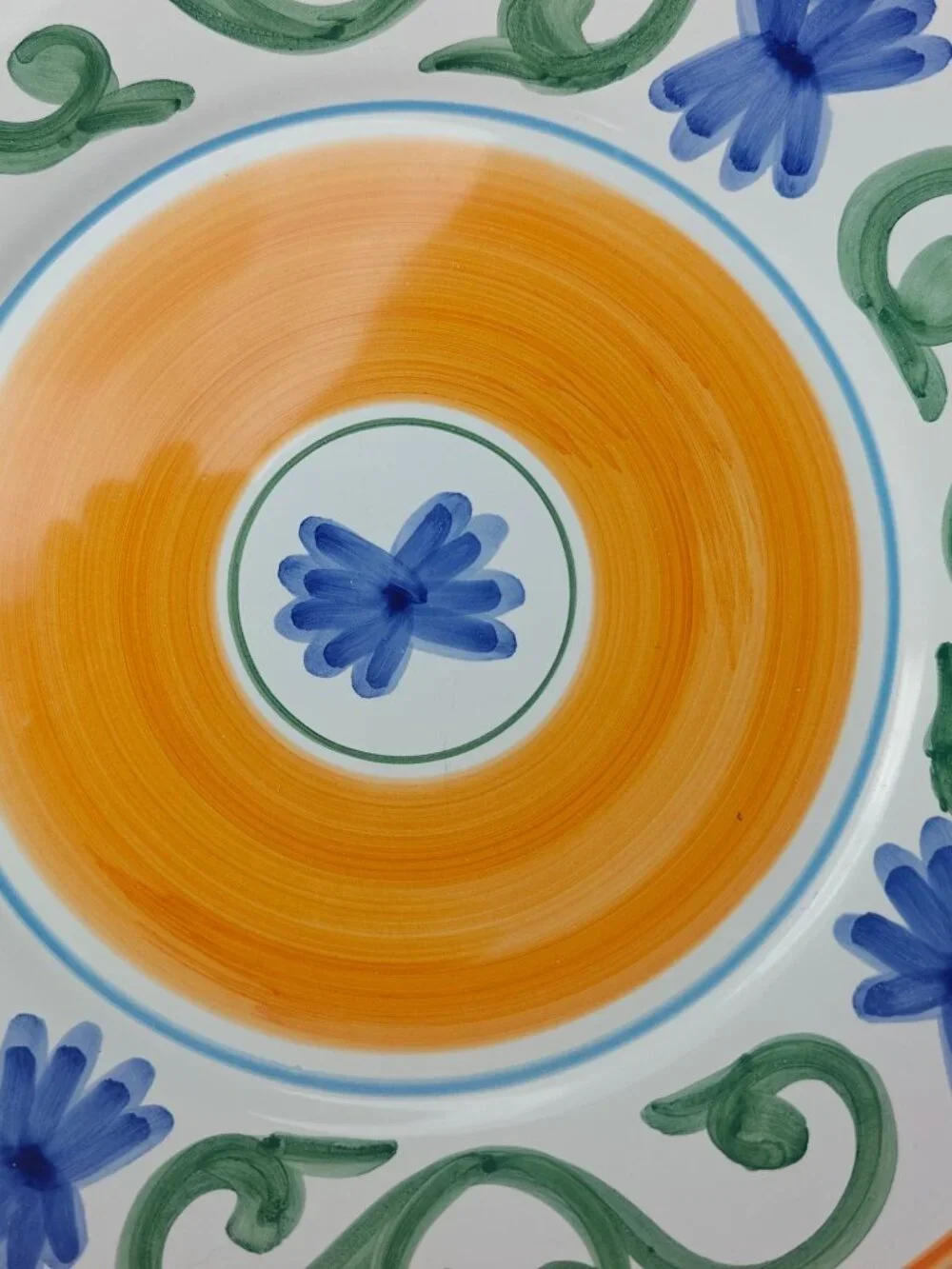 Williams-Sonoma Sunshine Ceramic Dinner Plates Set Of 4 Floral Design Italy